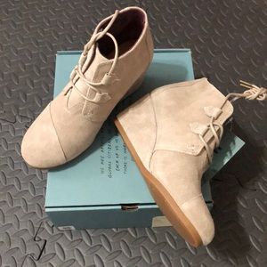 TOMS Kala Wedge Suede Bootie